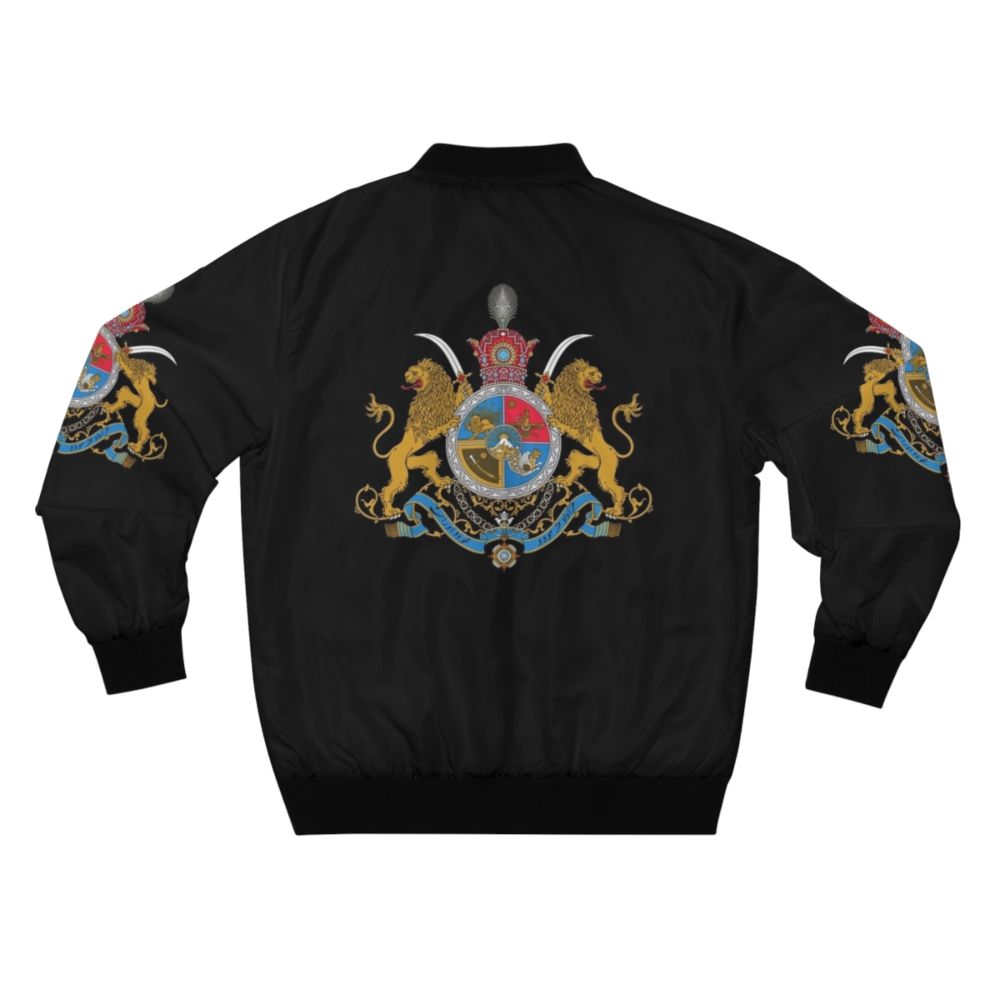 Pahlavi Dynasty Imperial Coat of Arms of Iran Bomber Jacket - Back