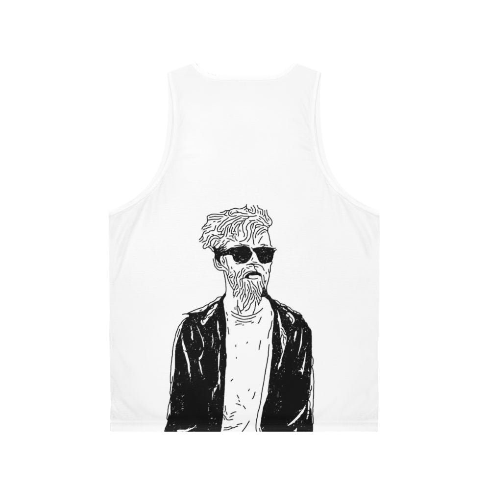 Jack Stauber Unisex Stencil Art Tank Top - Back