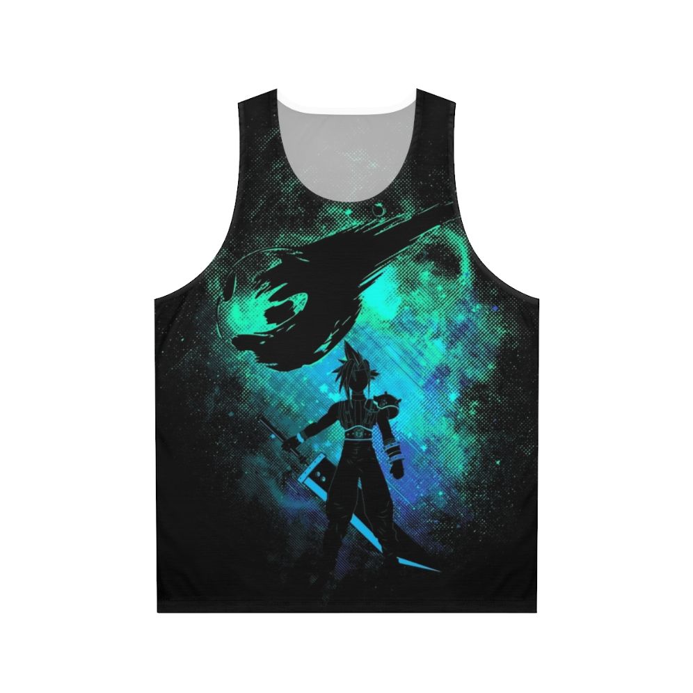 Ex Soldier Art Unisex Tank Top featuring Cloud Strife from Final Fantasy