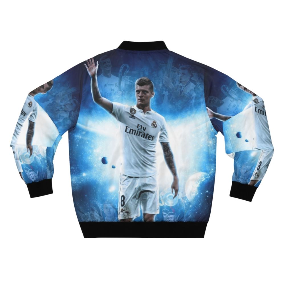 Toni Kroos Illustration Bomber Jacket, Soccer Player Wallpaper Design - Back