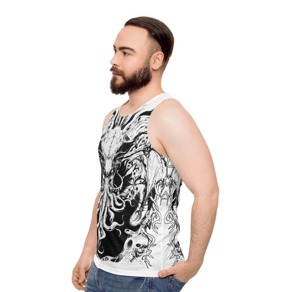 Cthulhu horror unisex tank top - men side