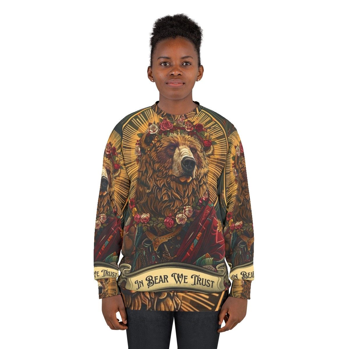 Feminist bear trust sweatshirt - women