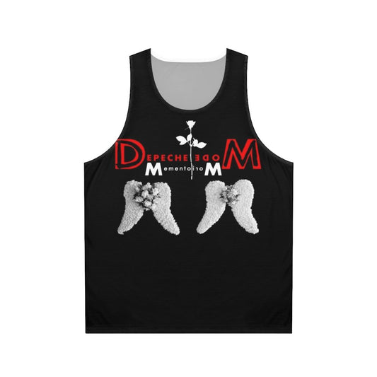 Depeche Mode unisex tank top with retro 80s graphic design