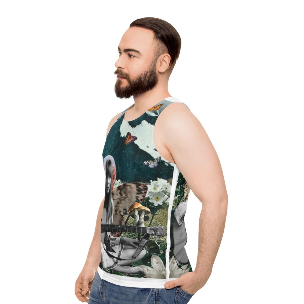 Joni Mitchell Classic Unisex Folk Music Tank Top - men side