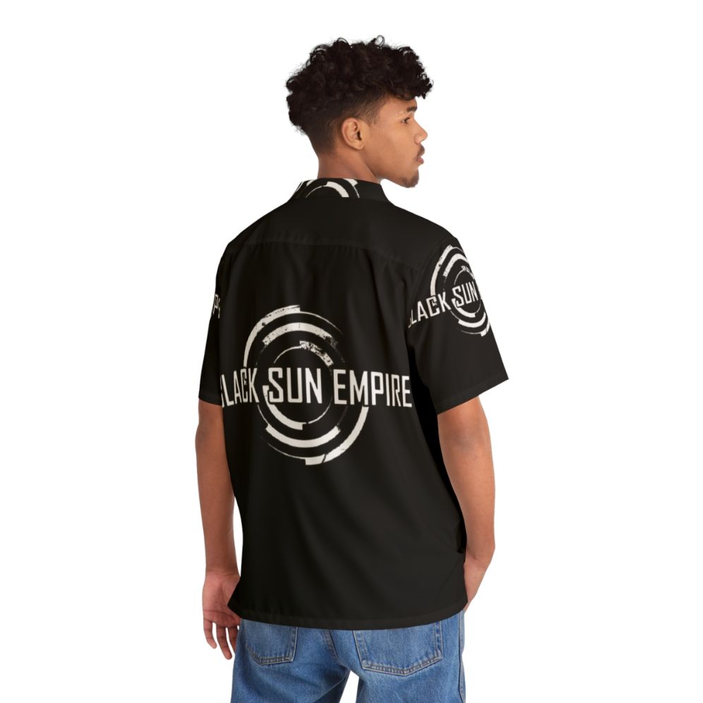 Black Sun Empire Logo Hawaiian Shirt - People Back