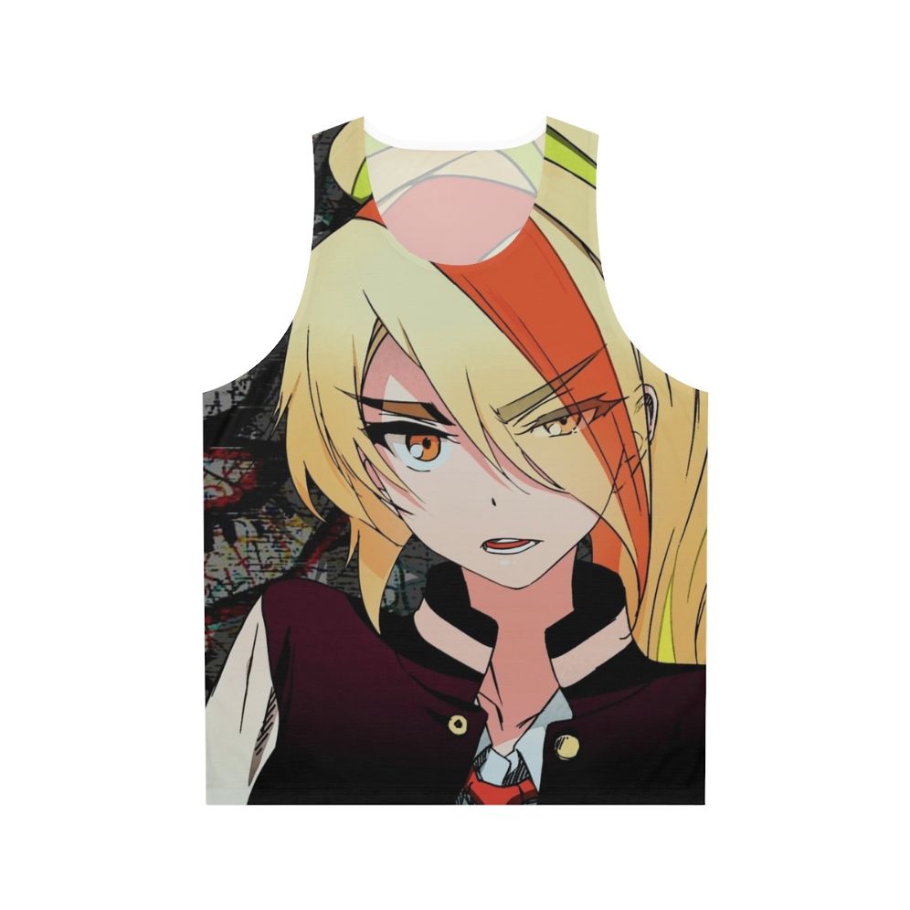 Nikaidou Saki Unisex Tank Top with Zombie Anime Graffiti Design