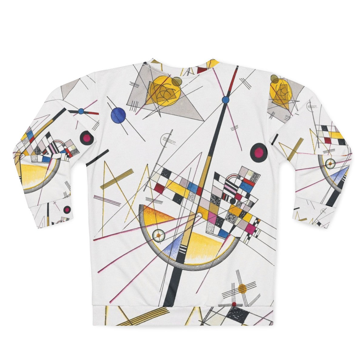 Wassily Kandinsky Delicate Tension Sweatshirt - Abstract Art Masterpiece - Back