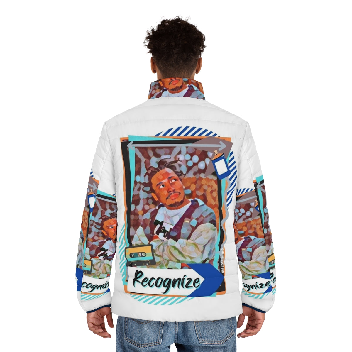 ODB Puffer Jacket Celebrating 90s Hip Hop and Black Culture - men back