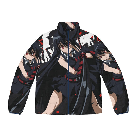 Akame Ga Kill anime puffer jacket with characters