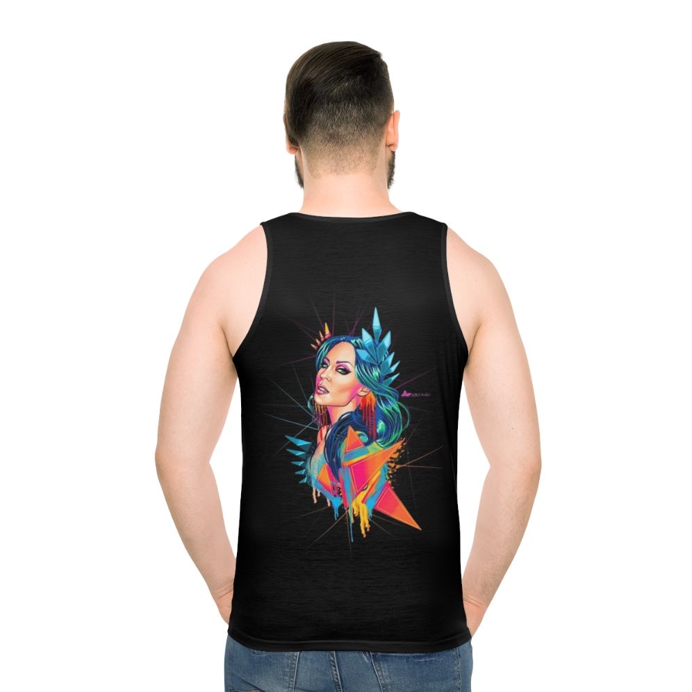 Neon Goddess Unisex Tank Top - men back