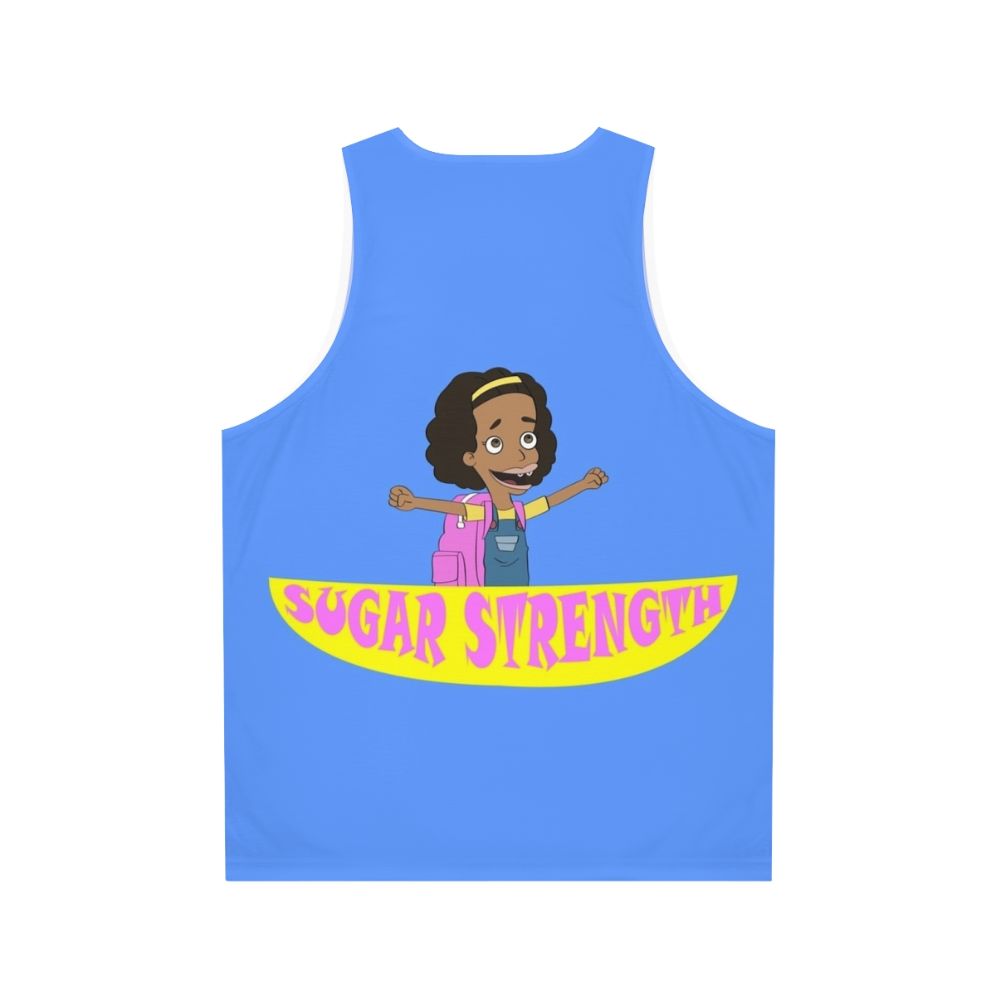 Unisex Sugar Strength Big Mouth Netflix Tank Top - Back