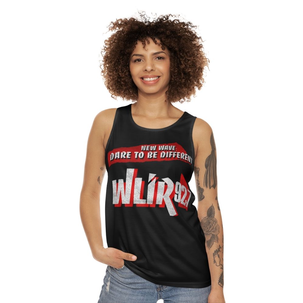 Vintage WLIR Radio 90s Unisex Tank Top - women