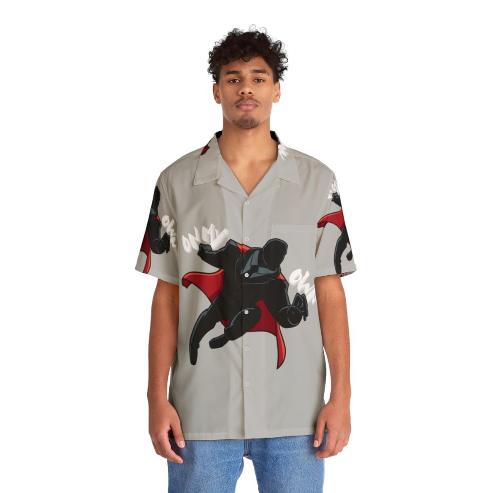 Y2K Superhero Hawaiian Shirt - People Front