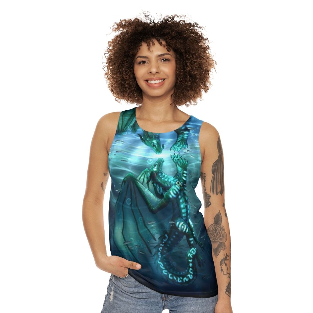 Unisex Wings Of Fire Fathom and Turtle Tank Top - women