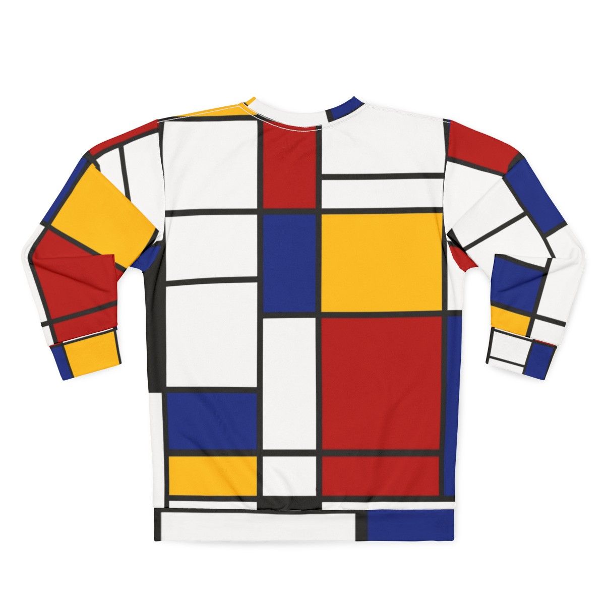 Mondrian inspired De Stijl graphic sweatshirt - Back