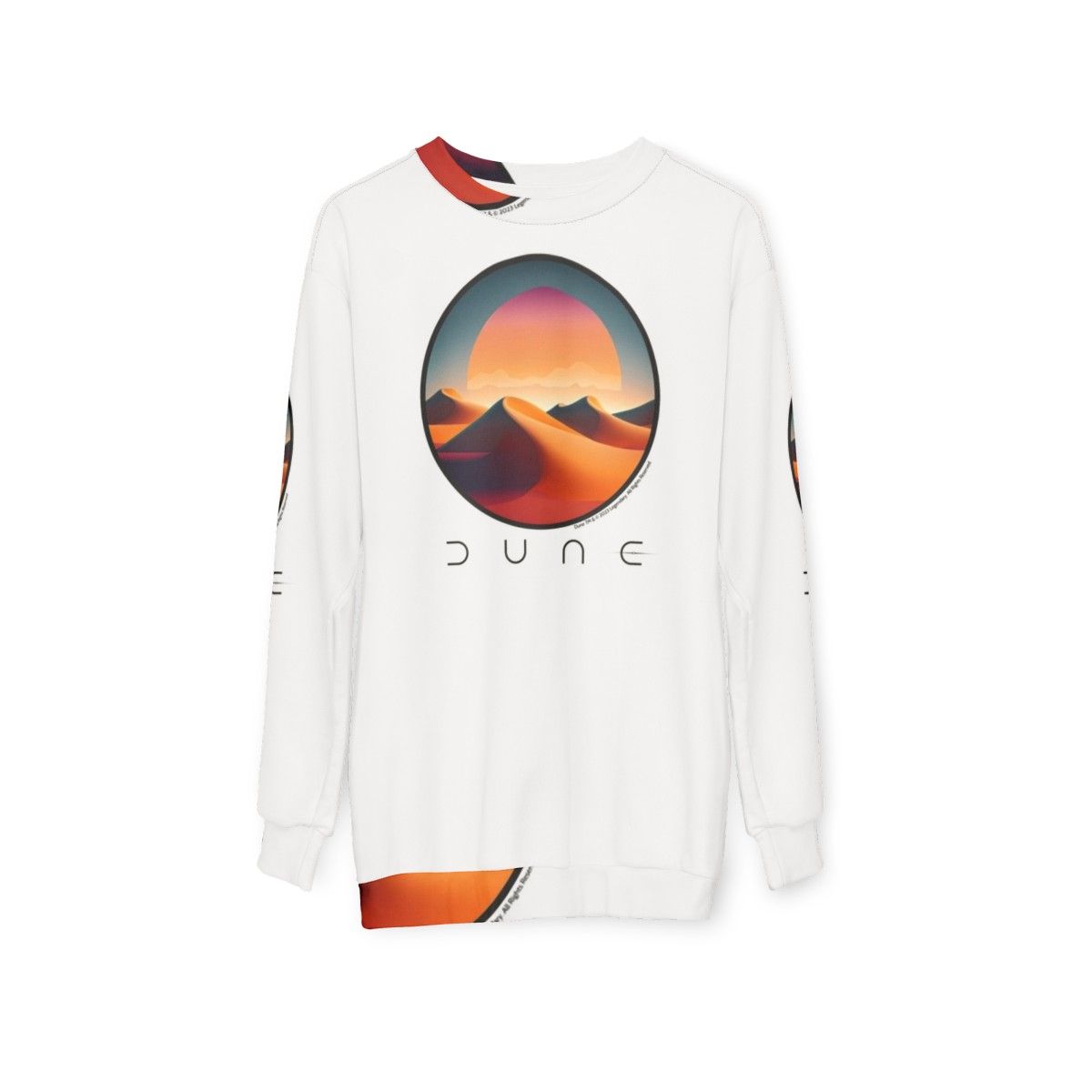 Dune Landscapes Graphic Sweatshirt - hanging