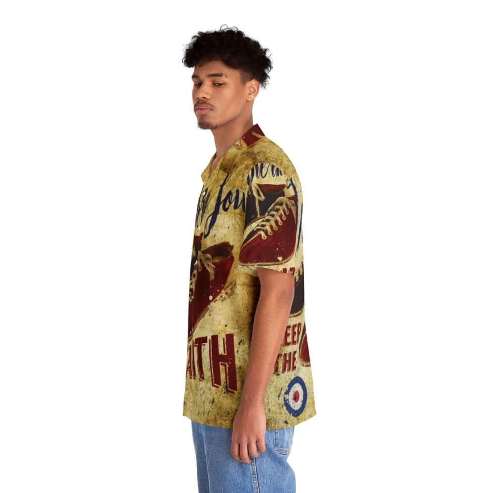 Northern Soul Hawaiian Shirt with Retro Music and Dance Motifs - People Left