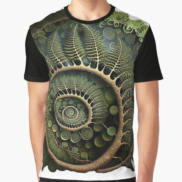 Fibonacci Fern Pattern Graphic T-Shirt