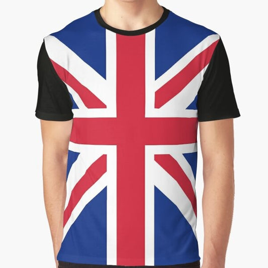 United Kingdom flag graphic t-shirt