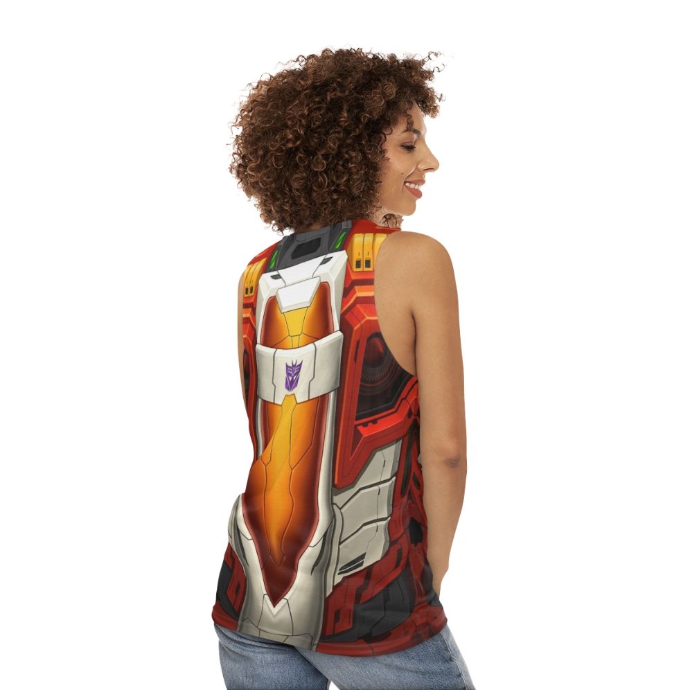 Transformers Starscream Decepticon Unisex Tank Top - women back