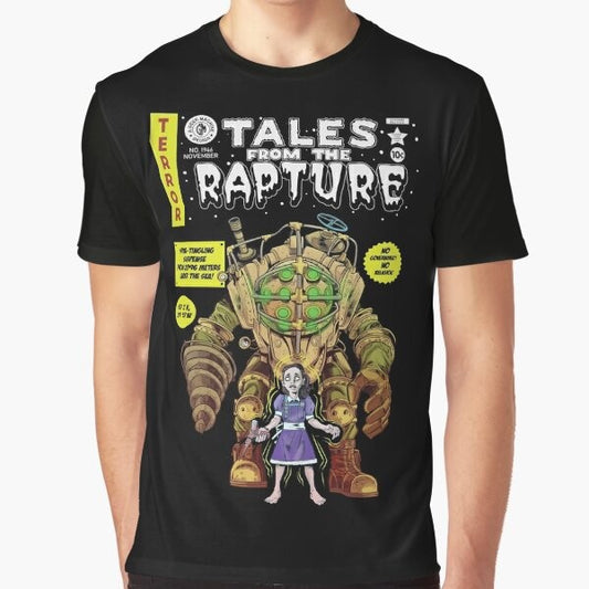 Bioshock Rapture Vintage Comic Parody Graphic T-Shirt