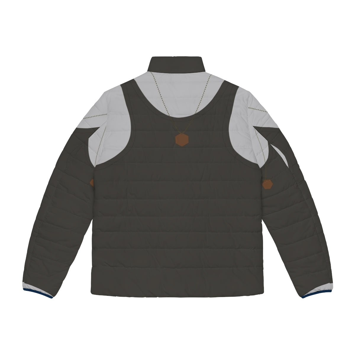 Battlestar Galactica inspired puffer jacket with uniform tank design - Back