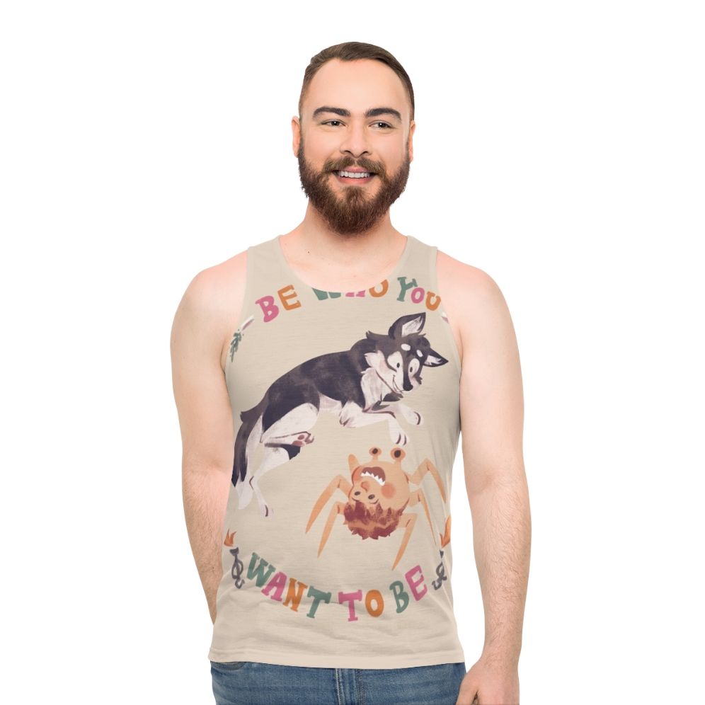 Unisex horror movie inspired graphic tank top - men