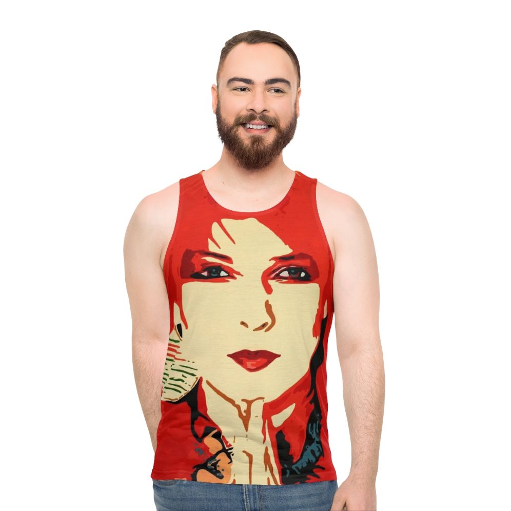 Toyah Unisex Tank Top with Vibrant Pop Art Design - men