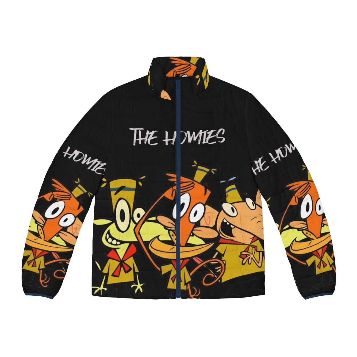 Homies Puffer Jacket - Retro 90s Cartoon Inspired Outerwear