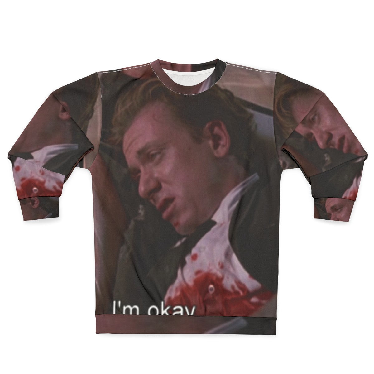 Reservoir Dogs movie quote sweatshirt with Quentin Tarantino, Tim Roth, and relatable meme design