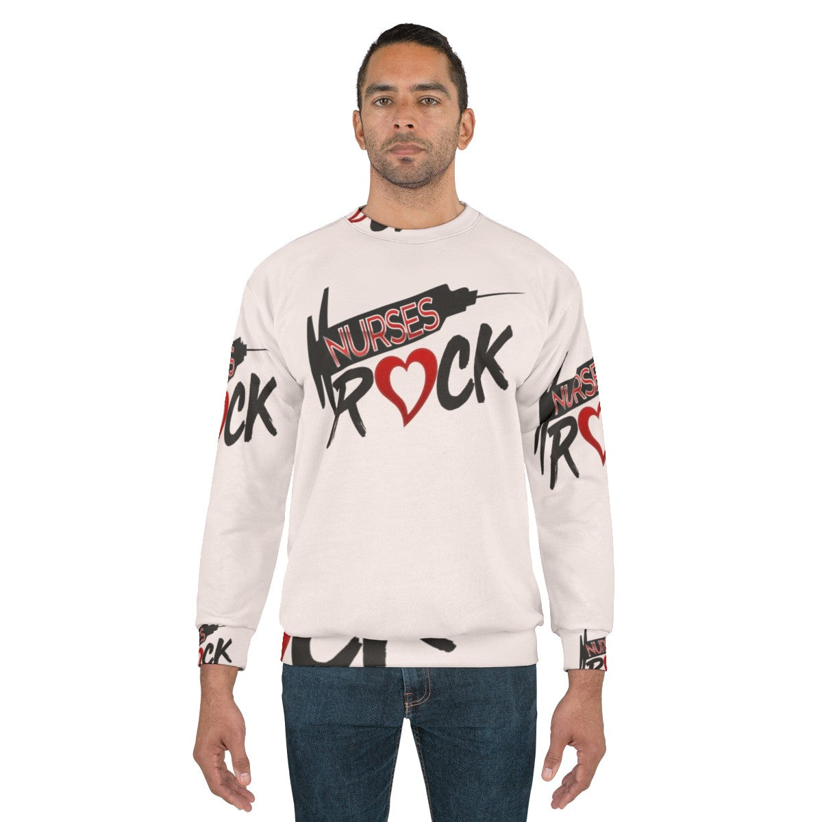 Nurses Rock Inspirational Sweatshirt - men