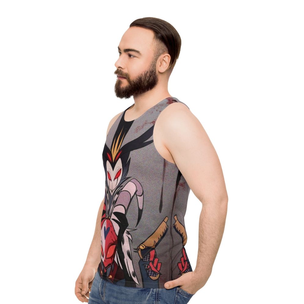 Helluva Boss Stolas Anime Unisex Tank Top - men side