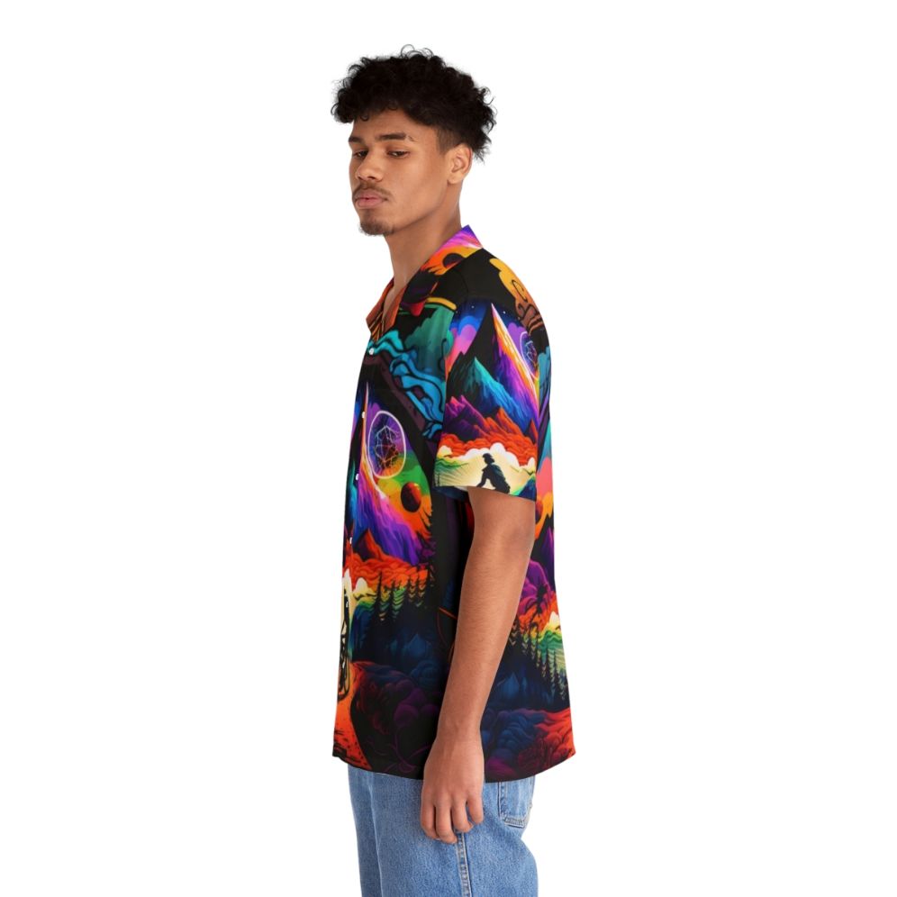 Trippy psychedelic Bicycle Day 1943 colorful Hawaiian shirt - People Left