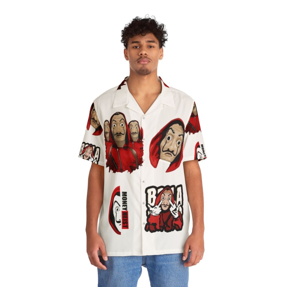 Money Heist Hawaiian Shirt featuring La Casa de Papel characters - People Front