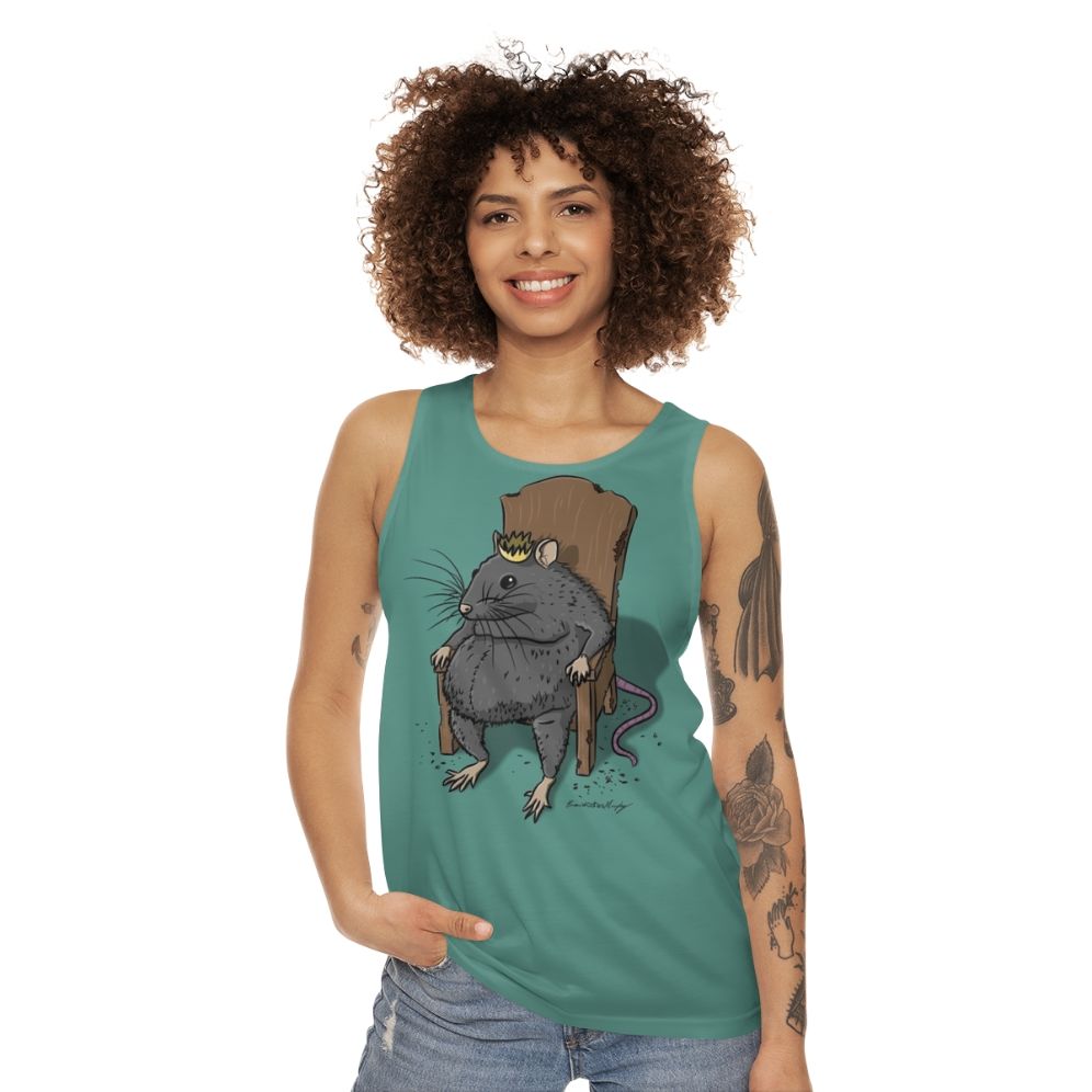 Rat King Unisex Novelty Tank Top - women