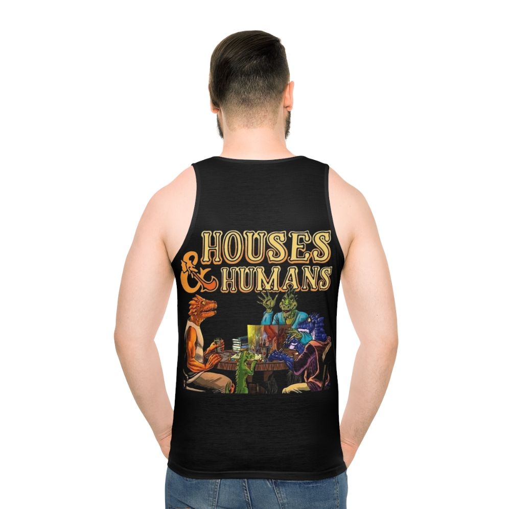 Dungeons and Dragons fantasy unisex tank top - men back