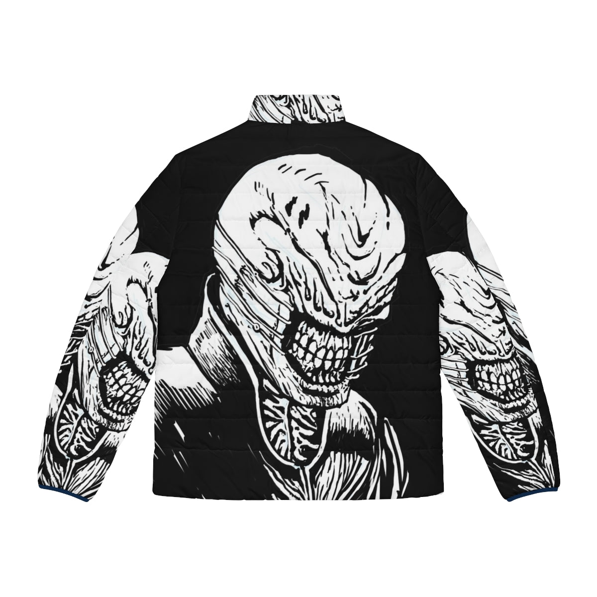 Hellraiser Chatterer Cenobite Puffer Jacket with Focus Keyword - Back