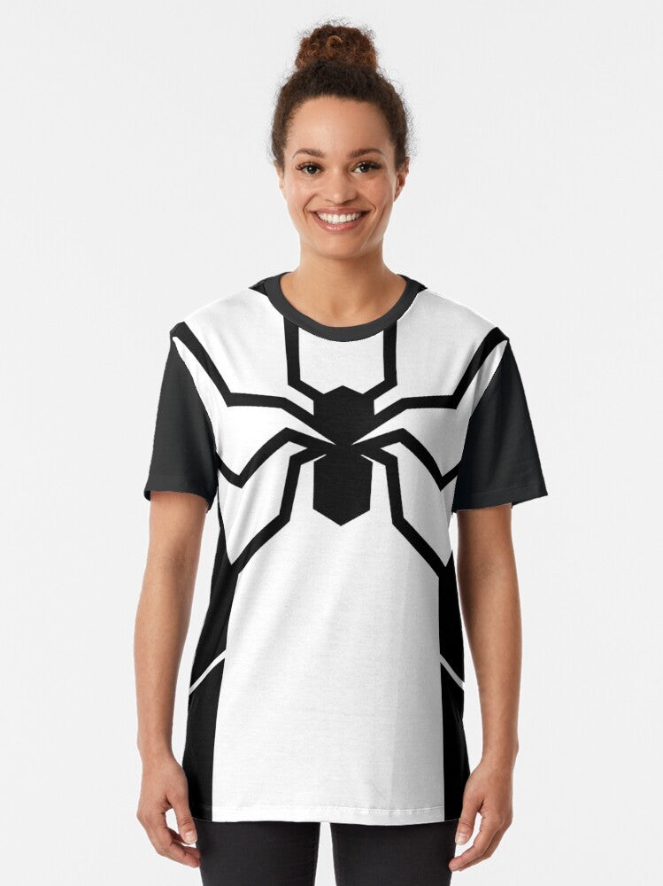 Foundation Spider Graphic T-Shirt featuring Spiderman, the Marvel superhero - Women