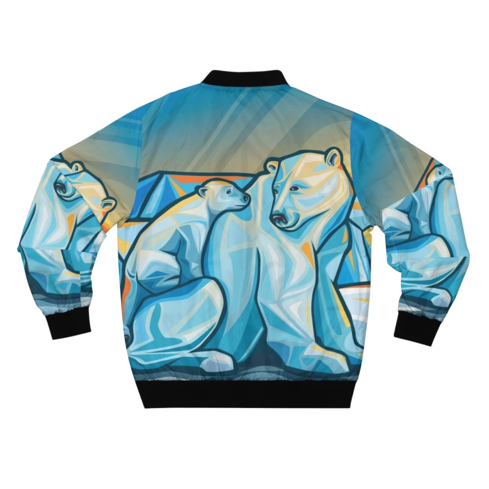 Arctic Northern Polar Bear Bomber Jacket - Back