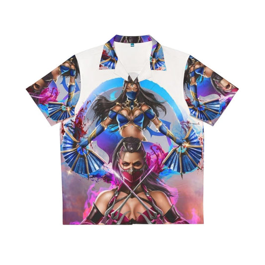 Magical Dragon Hawaiian Shirt for Cosplay Fans of Mileena and Kitana