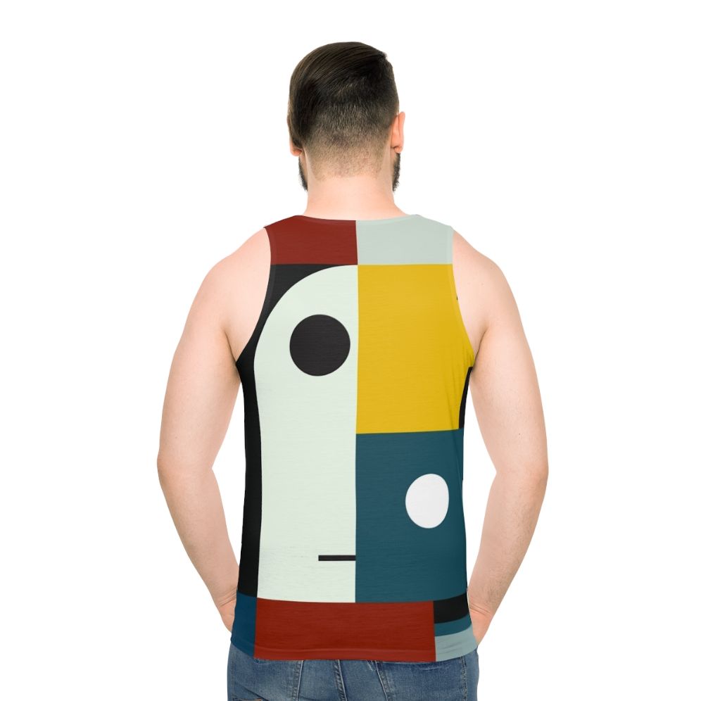 Bauhaus-inspired unisex tank top - men back