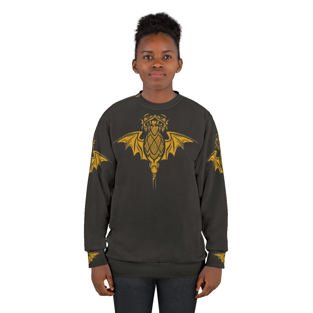 Haunted Mansion Bat Halloween Sweatshirt - women