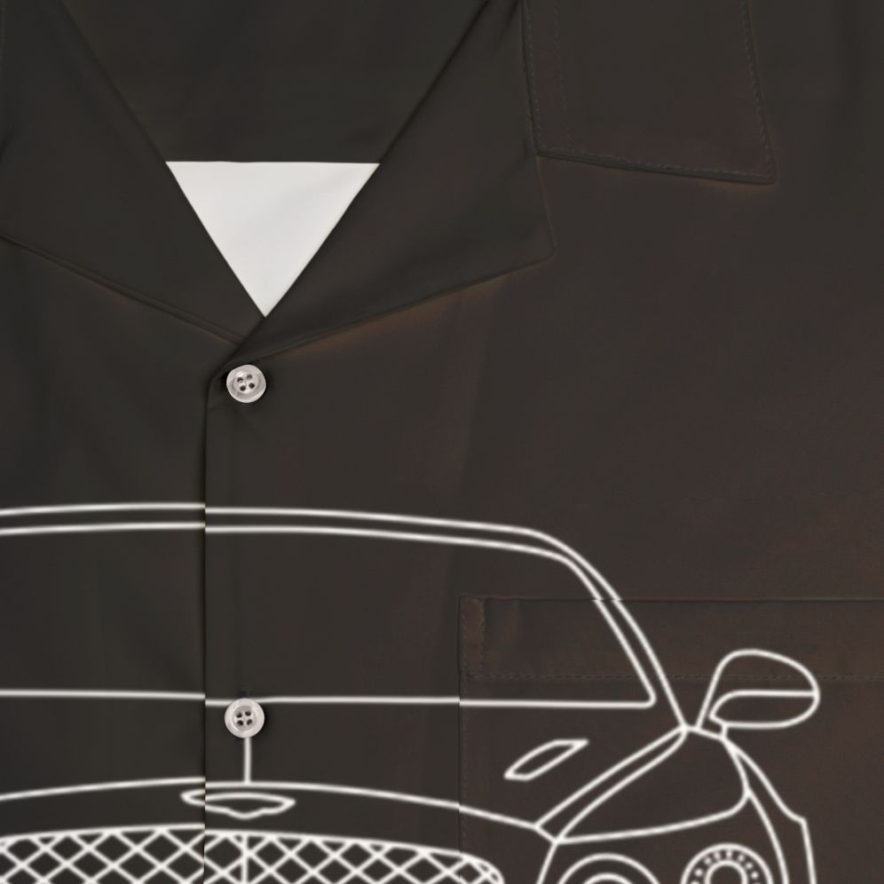 Bentley Continental GT Hawaiian Shirt - Detail