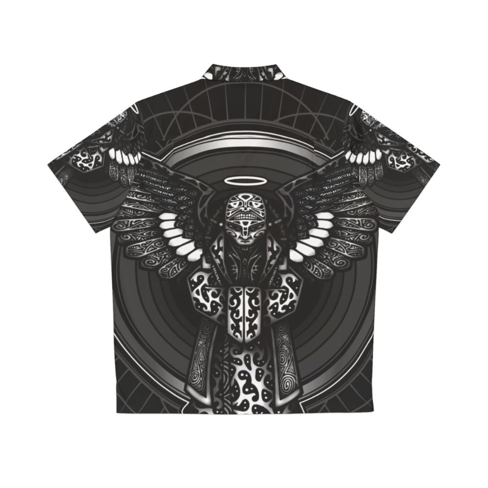 Anunnaki Hawaiian Shirt with Spiritual Ancient Alien Inspired Design - Back