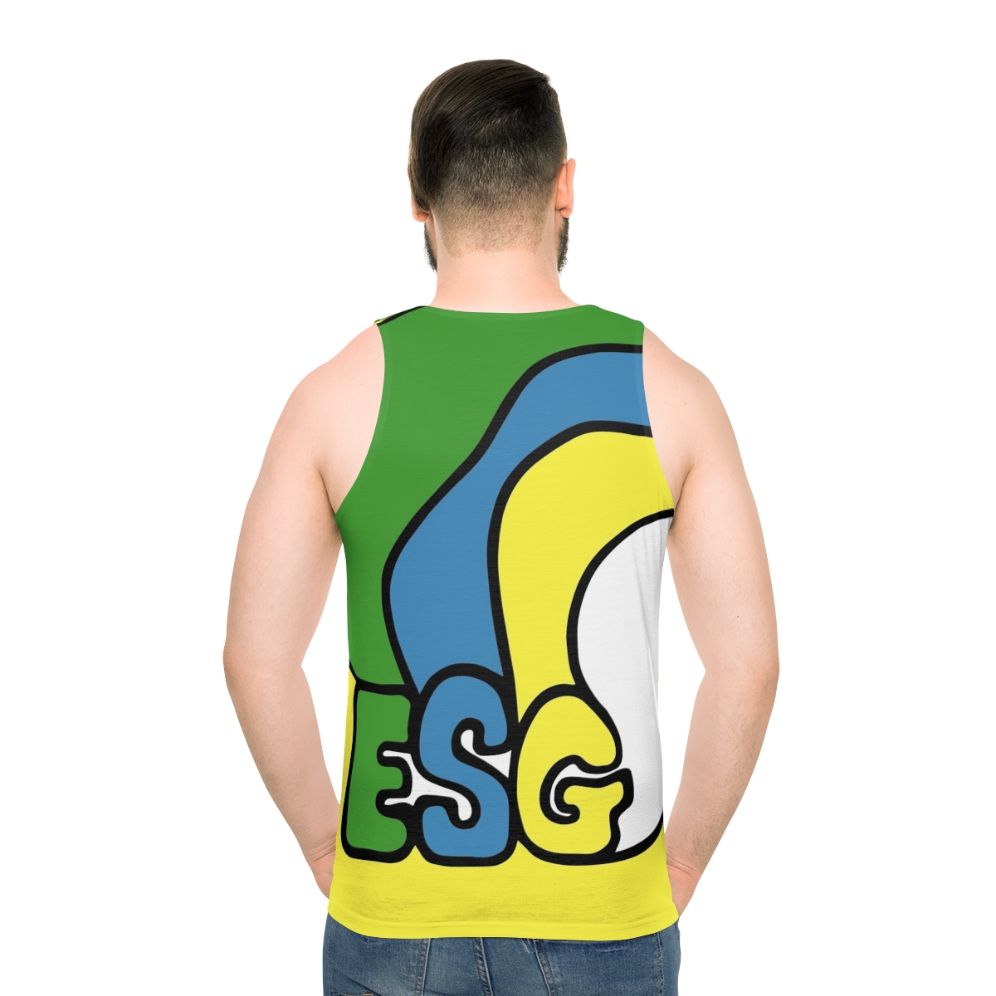 Esg post punk unisex tank top - men back