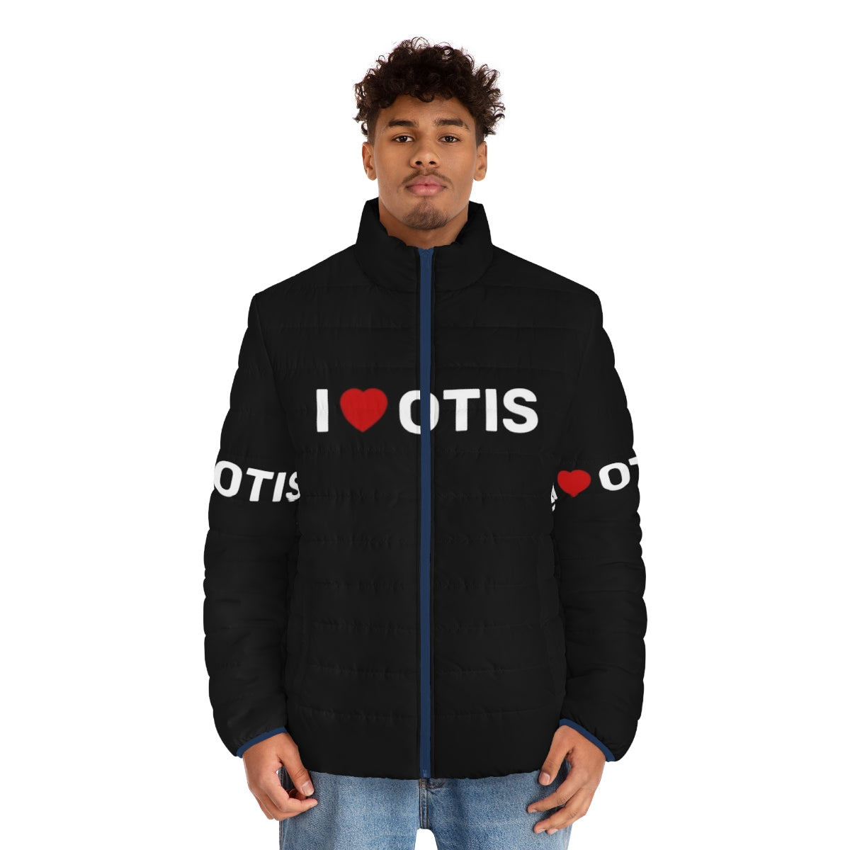 Sex Education Otis Milburn Puffer Jacket, Netflix Series Fan Merchandise - men front