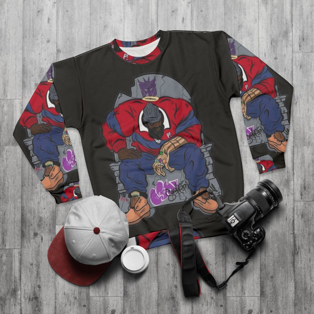 Sean P Hip-Hop Sweatshirt with Focus Keyword - flat lay