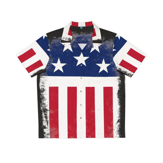 Stars and Stripes Firestarter Hawaiian Shirt with The Prodigy and Keith Flint Inspired Design