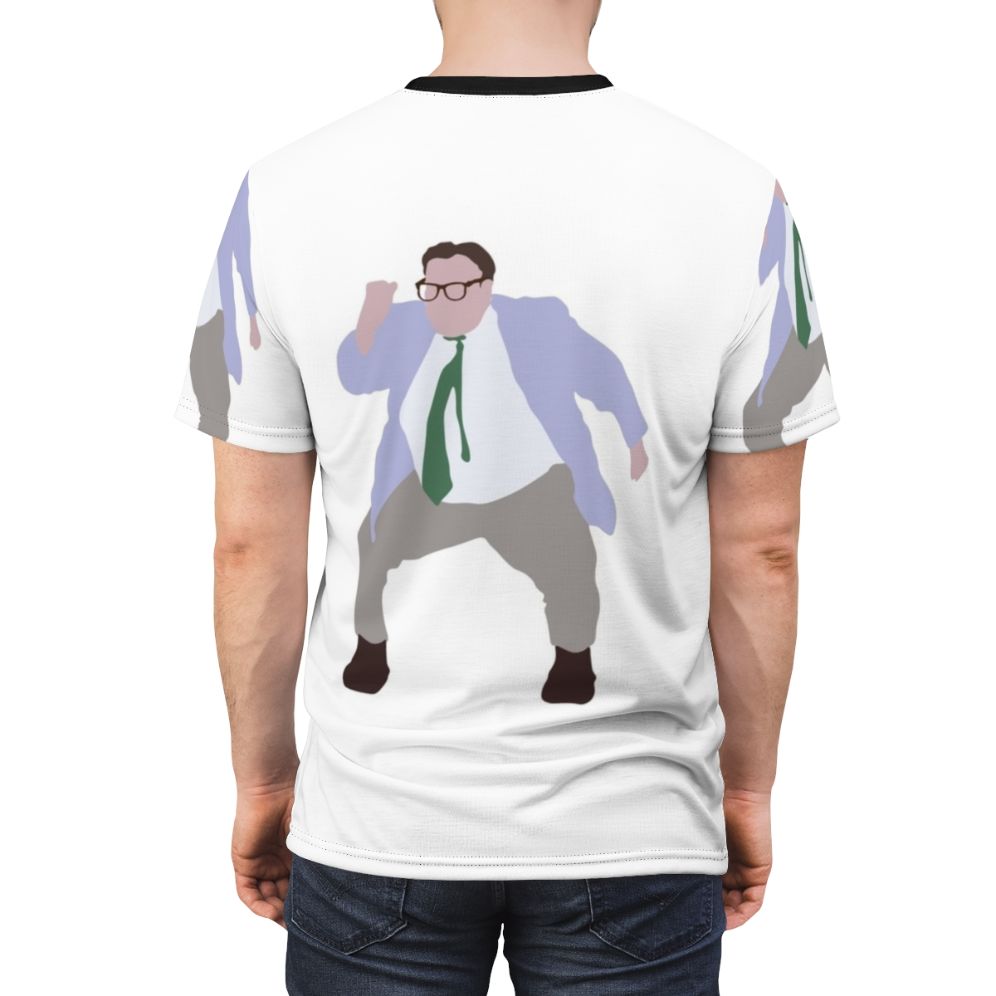 Matt Foley inspirational speaker t-shirt design featuring Chris Farley character - men back