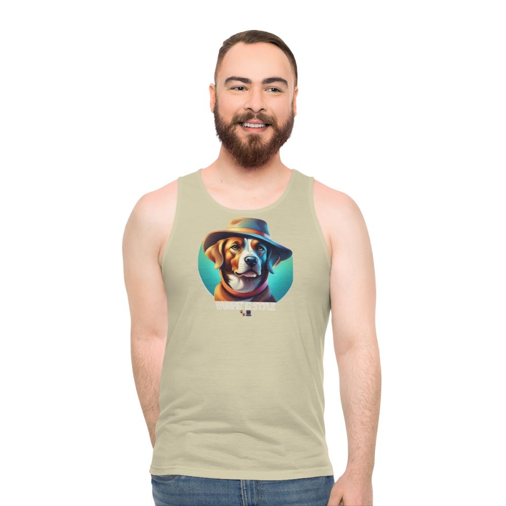 Fashionable unisex tank top for stylish pets - men